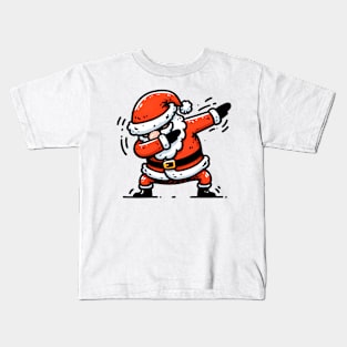 Christmas Dabbing Santa Claus Kids T-Shirt